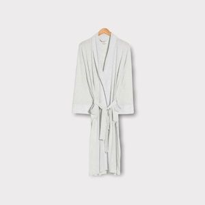 Daniel Buchler Gray Shawl Collar Tie Waist Robe